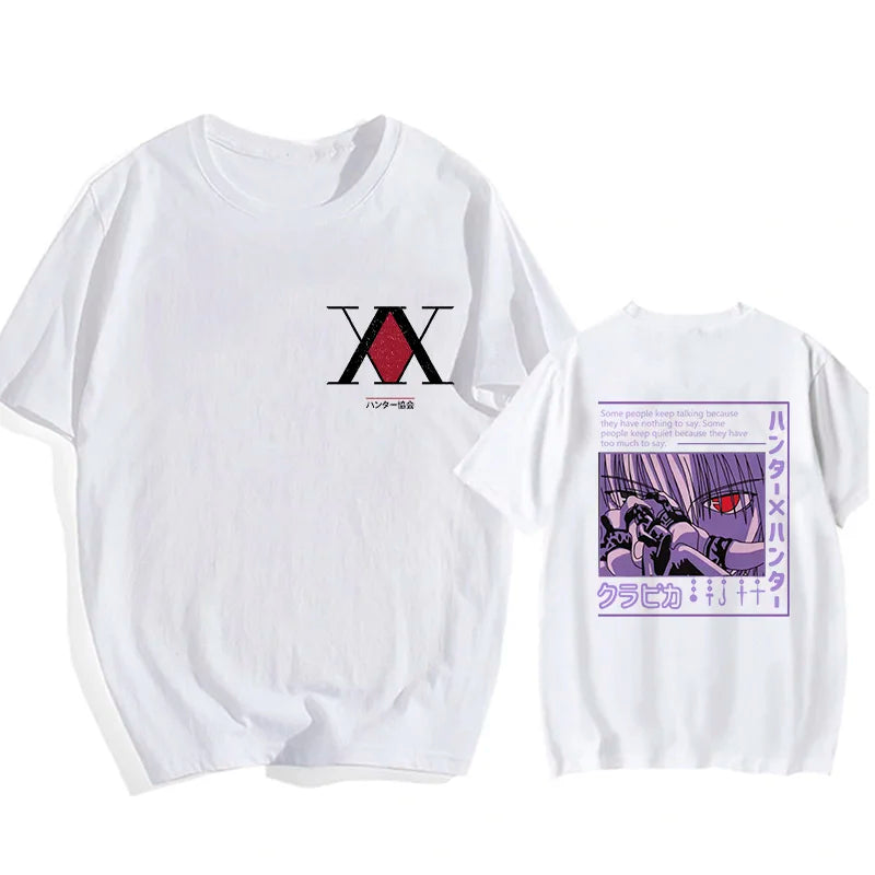 Kawaii Hisoka & Killua T-Shirt Hunter X Hunter Devil Eye Cartoon Anime Tee