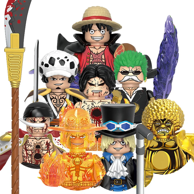 MOC Anime Cartoon Bricks Dolls – Mini-Lernpuzzle Bausteine Spielzeug Geschenk