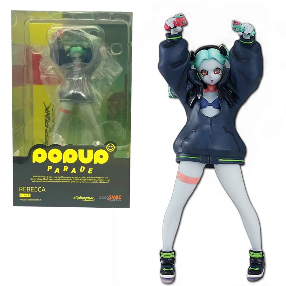 16 cm große Cyberpunk: Edgerunners Rebecca-Figur – stehendes Anime-Modell, Spielzeug und Sammlergeschenk