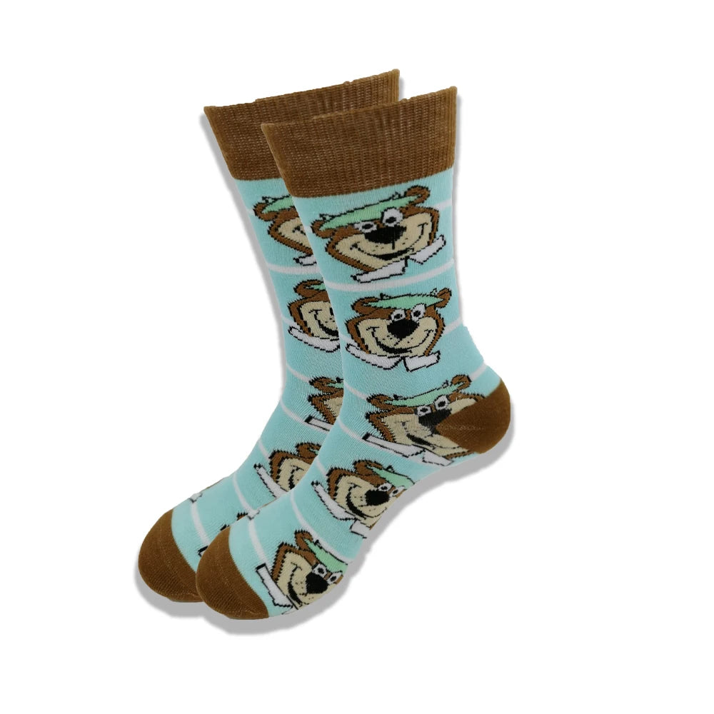 Lustige Socken mit Cartoon-Anime-Motiv – Hip-Hop-Aufdruck, originelle und bequeme Unisex-Skateboard-Crew-Socken