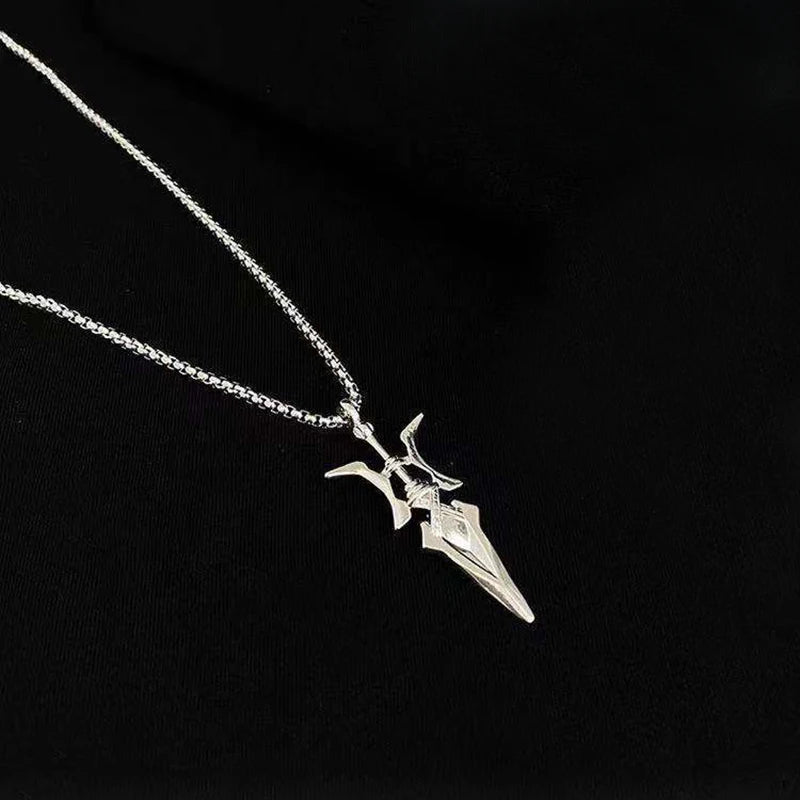 Anime Misa Amane Cosplay Halskette – Hellebarde Anhänger Schmuck für Halloween & Geschenke