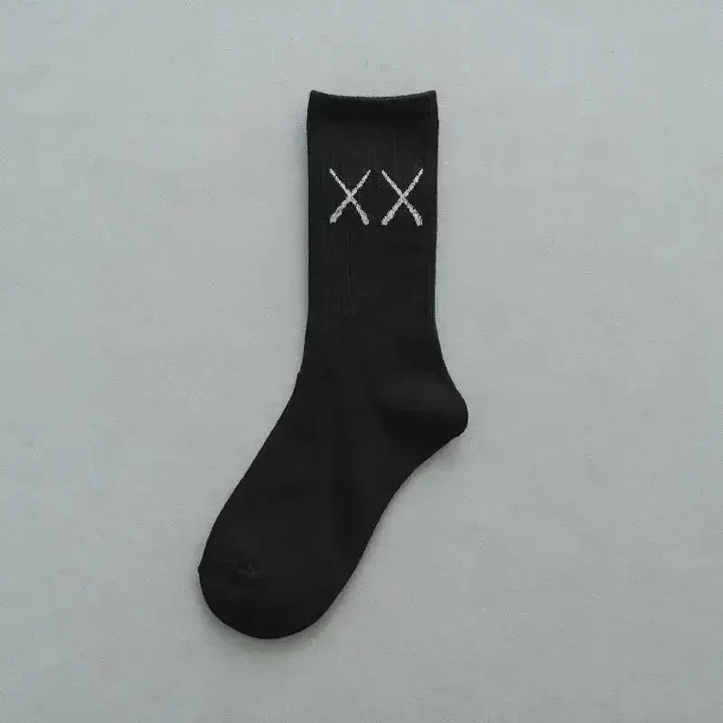 Anime Devil Grimace Socken – Baumwolle Harajuku Graffiti Langer Hip-Hop-Stil