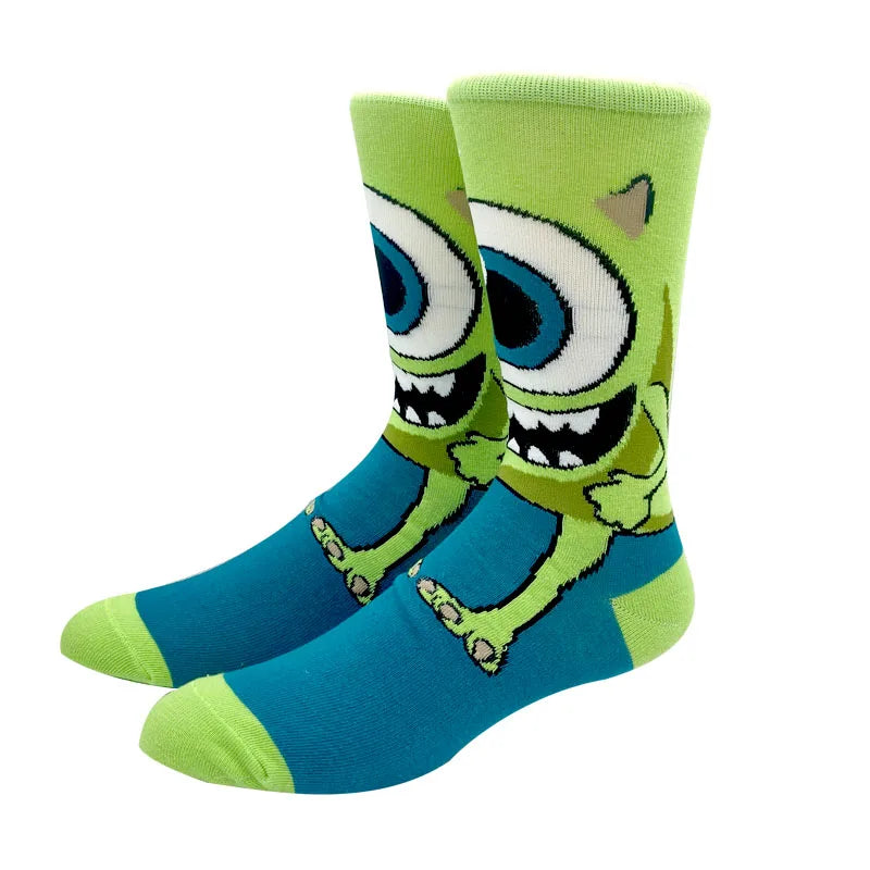 1 Pair The Simpsons Harajuku Socks – Cartoon Middle Tube Cotton for Men & Women