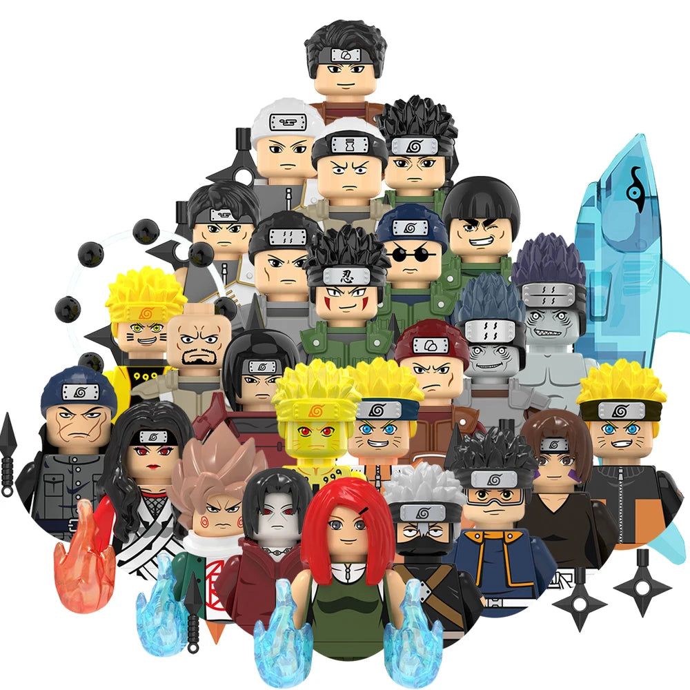 24PCS Anime Cartoon Mini Brick Figuren – Kompatibler Baustein zu