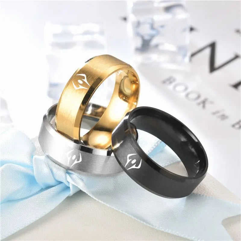 Jujutsu Kaisen Ryōmen Sukuna Ring – Black Dead Eye Cosplay Schmuck, Unisex Edelstahl Anime Accessoire Geschenk