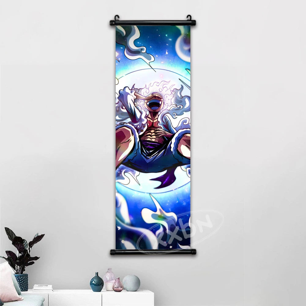 One Piece Anime Wall Art Interior Canvas Prints Zoro Painting Luffy Gear 5 Poster