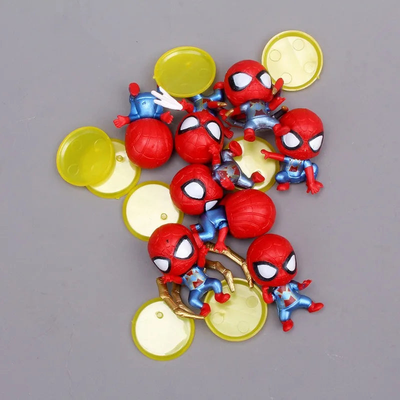 Marvel Spider-Man 8-teiliges Q-Version PVC-Figurenset – Cake Toppers & Gifts
