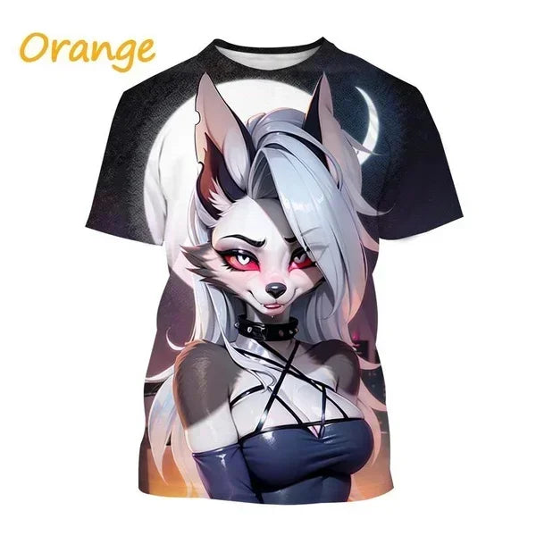 T-shirt Helluva Boss imprimé en 3D