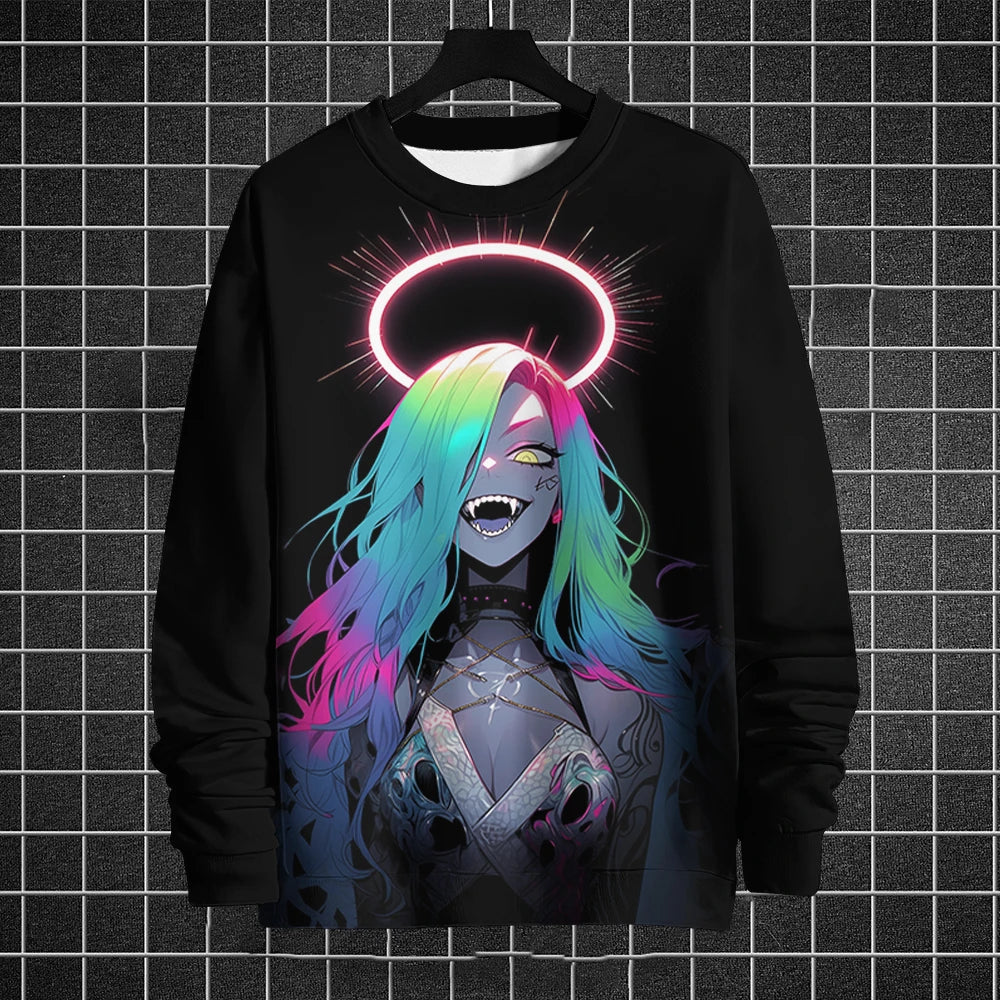 Anime 3D Printed T-Shirt – Men’s Long Sleeve O-Neck Pullover Sportwear