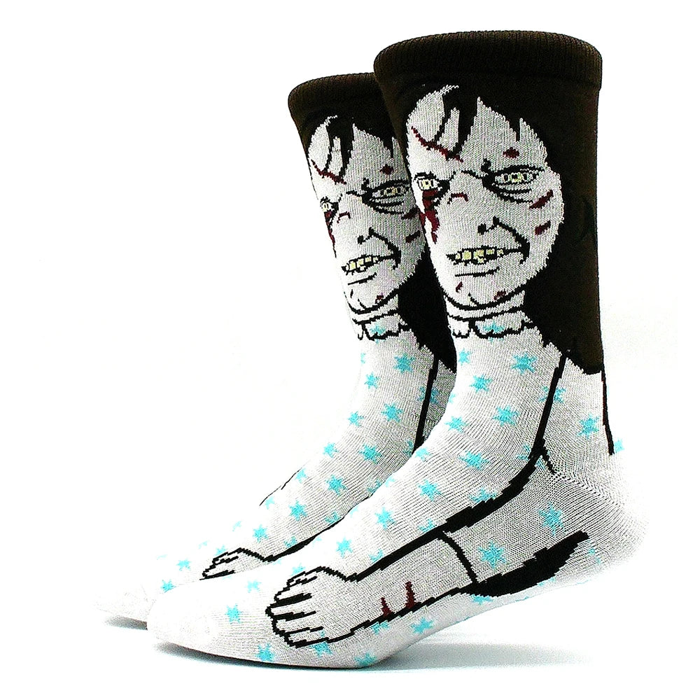1 Pair Anime Movie Cotton Crew Socks – Role-Playing Calf Socks