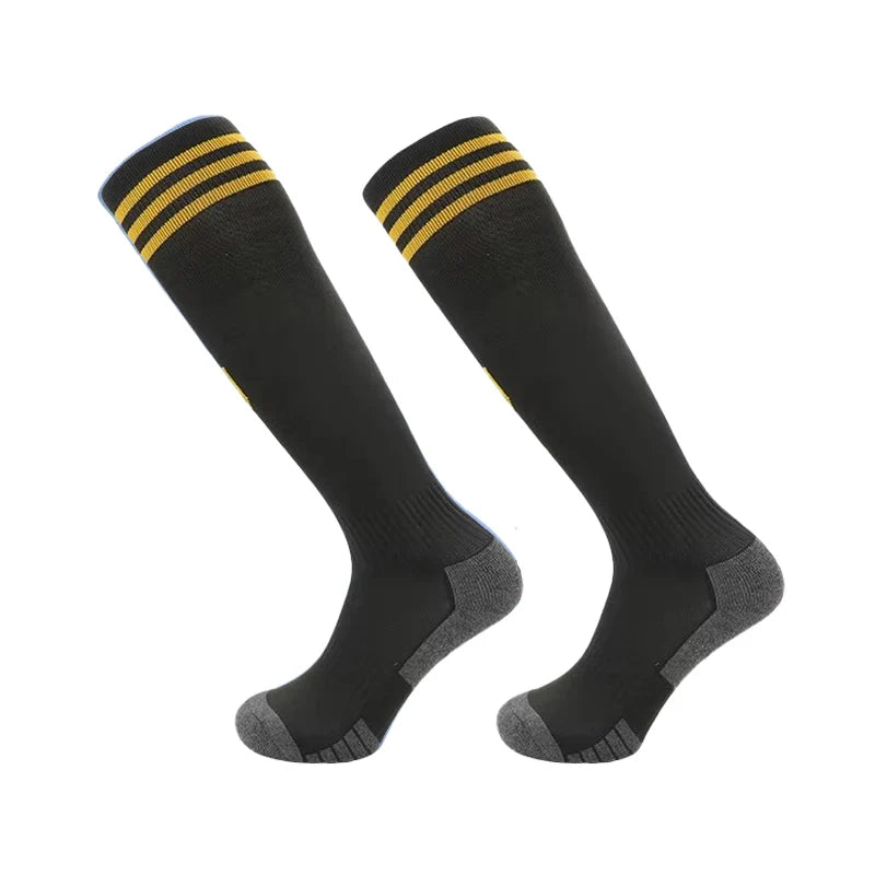 Europäische Fußball-Clubsocken für die Saison 23–24 – Kniehohe Sportsocken für Kinder und Erwachsene