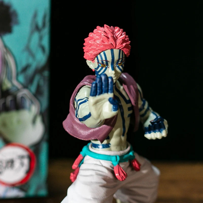 20 cm große Dämonentöter-Akaza-Kampffigur – PVC-Sammelstatue als Geschenk