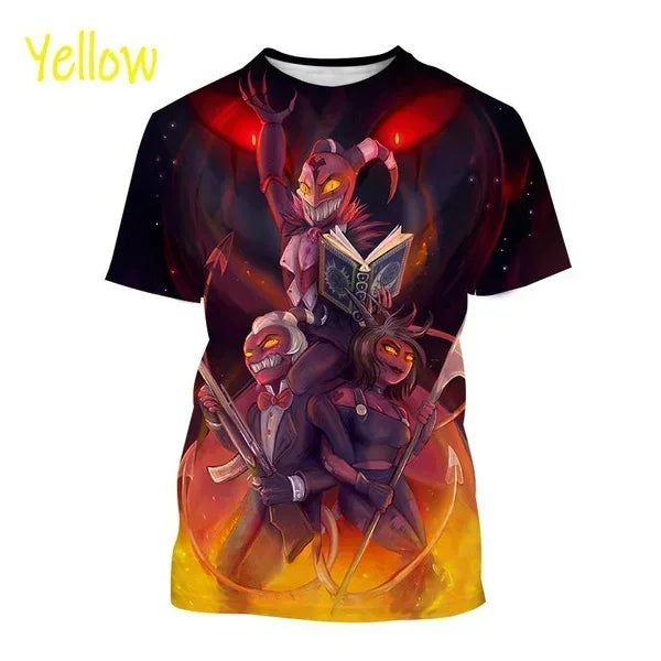 T-shirt Helluva Boss imprimé en 3D