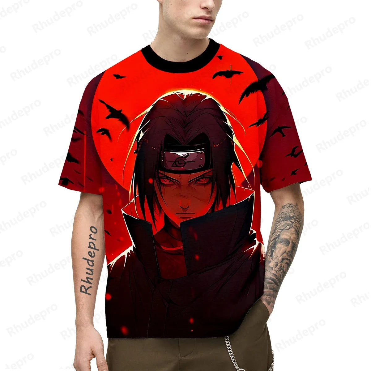 T-shirt imprimé 3D Naruto – Uzumaki Naruto Anime Manches courtes