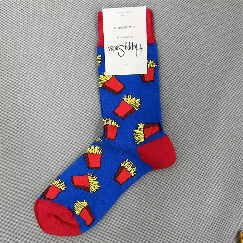 Diamond Check Happy Socks für Herren – Geometrische Sportsocken aus Baumwolle (Größe 41–46)