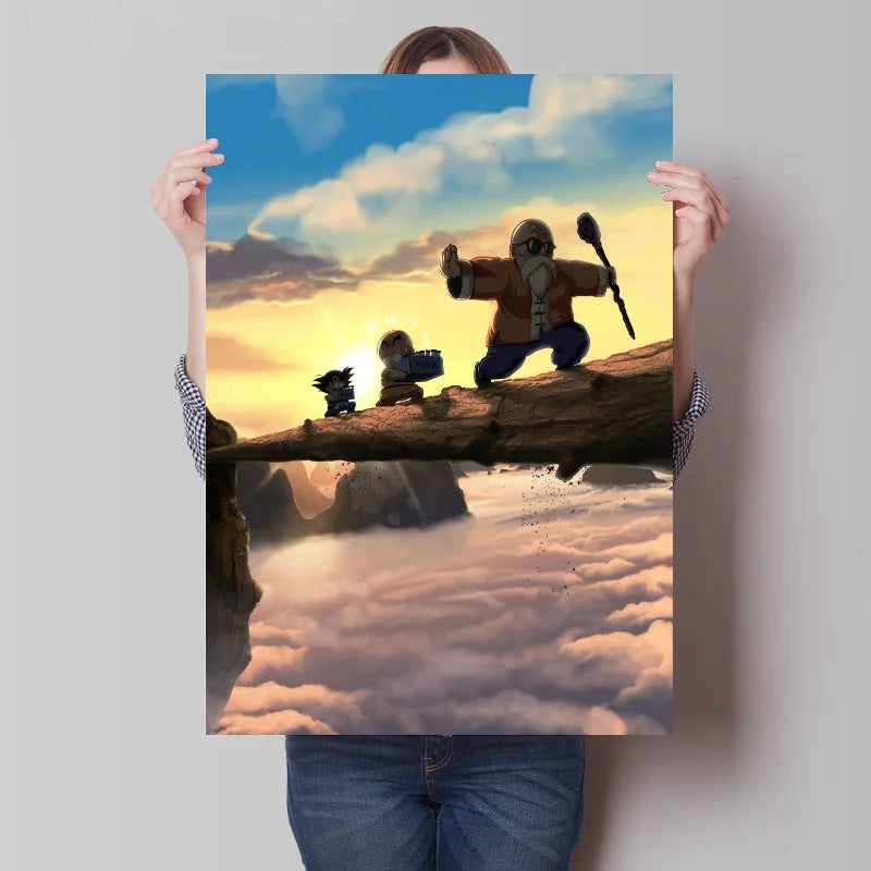 Canvas Painting Japan Bandai Anime Art Print Dragon Ball Classic Home Decor