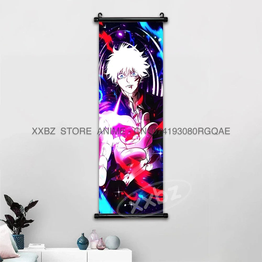 Jujutsu Kaisen Wall Artwork Scroll Picture Print Canvas Home Decor