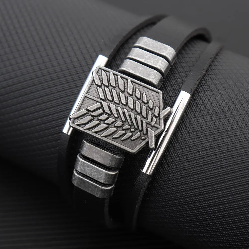 Punk-Cartoon-Anime-Attack-Riesenarmbänder für Damen und Herren