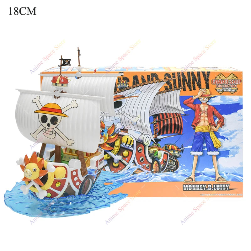 18cm Anime One Piece Figur Piratenschiff Spielzeug Actionfiguren