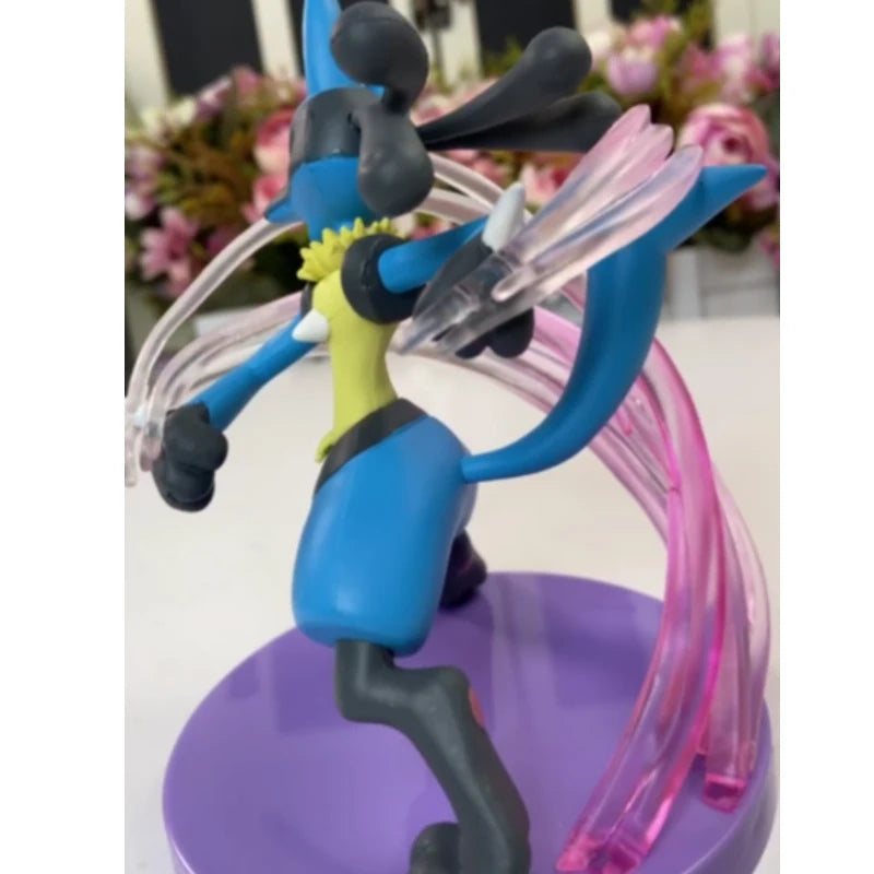 13cm Riolu Lucario Pokemon Action Modell Anime PVC Figur Statue Spielzeug mit Basis Dekoration
