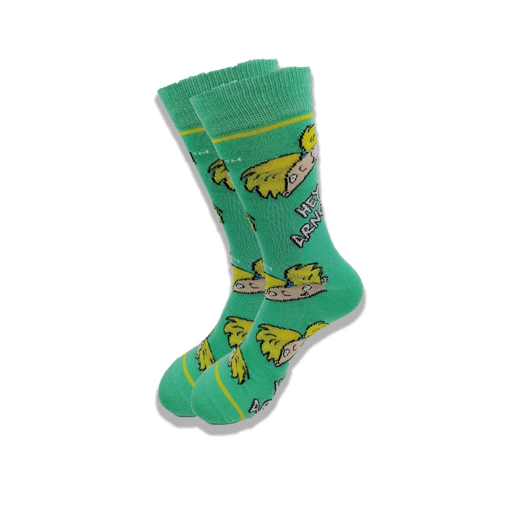 Lustige Socken mit Cartoon-Anime-Motiv – Hip-Hop-Aufdruck, originelle und bequeme Unisex-Skateboard-Crew-Socken