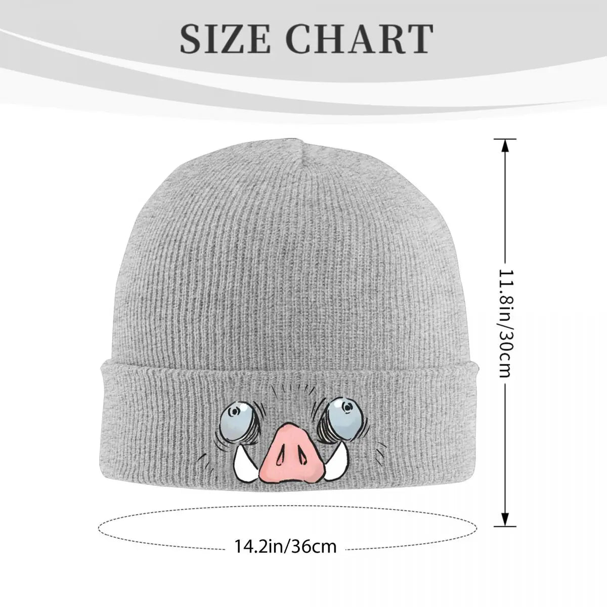 Bonnet tricoté Demon Slayer Inosuke Anime - Casquette unisexe tendance automne/hiver chaude pour hommes et femmes