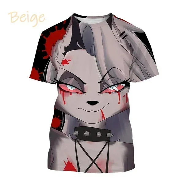 T-shirt Helluva Boss imprimé en 3D