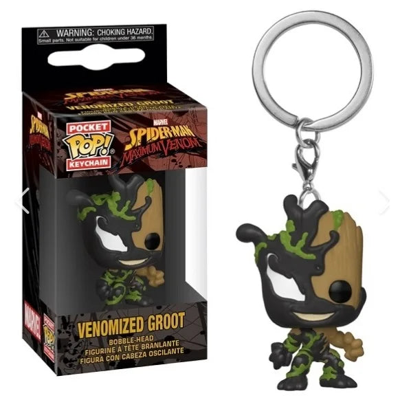 Funko Pop Pocket Keychain – Venomized Iron Man, Carnage & Groot Figures