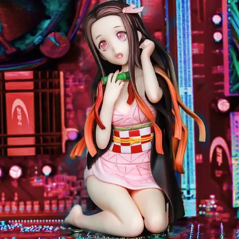 12CM Kamado Nezuko Heißer Anime Charakter Statische Dämon Slayer Modell Sammeln Figur