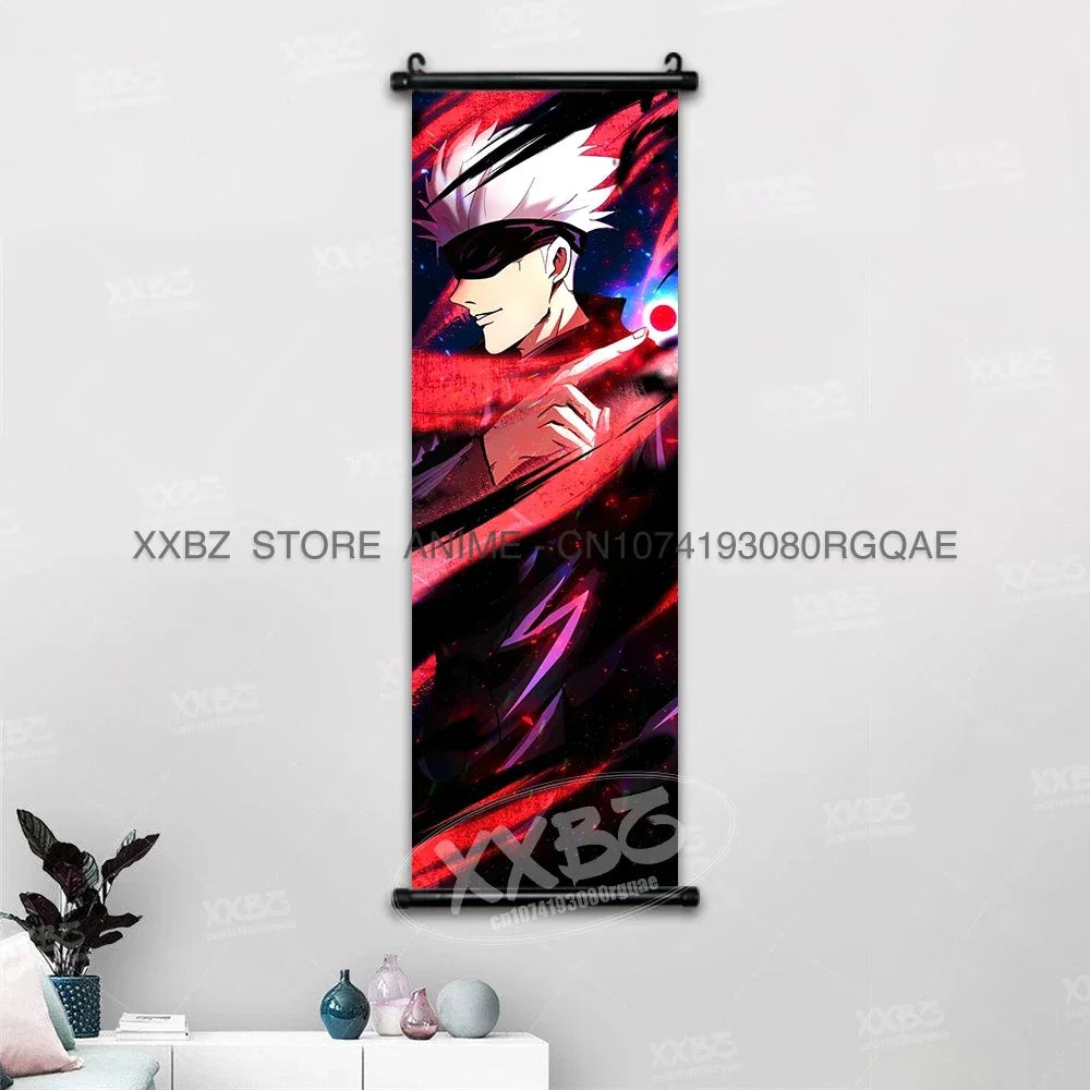 Jujutsu Kaisen Wall Artwork Scroll Picture Print Canvas Home Decor