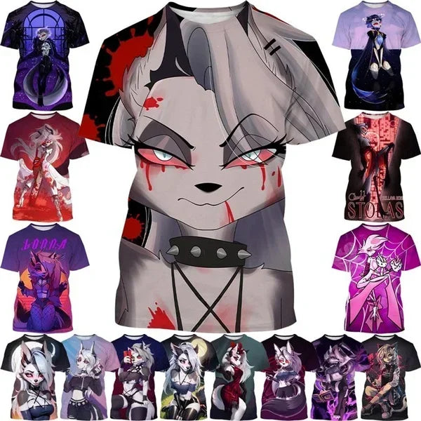 T-shirt Helluva Boss imprimé en 3D
