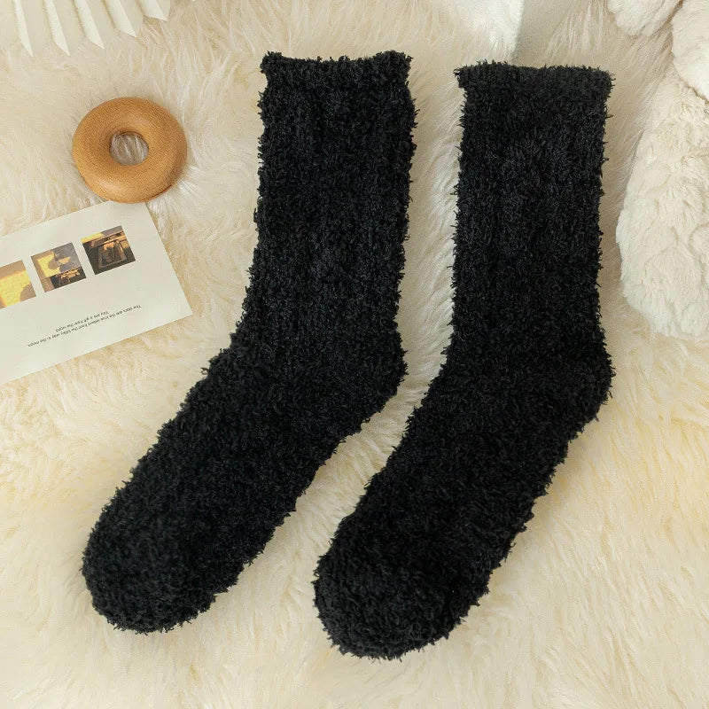 Korallensamt-Katzenkrallensocken – Verdickte Mitte