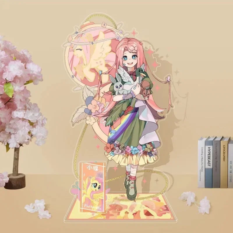 Support en acrylique Kawaii My Little Pony – Rainbow Dash, Twilight Sparkle et Rarity Décoration de bureau et cadeau de collection