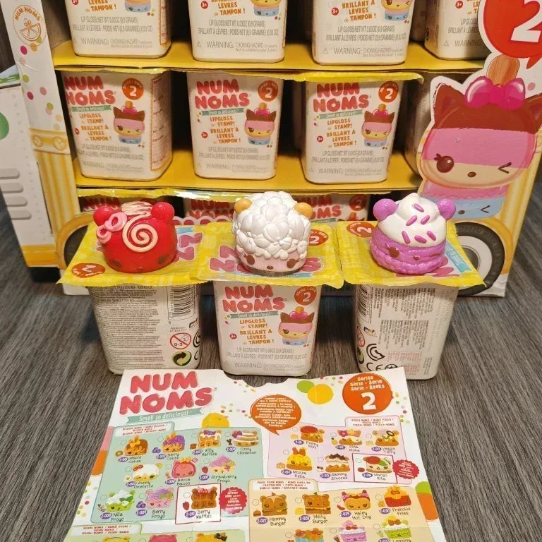Numnoms Lipgloss Stamp Smell So Delicious Snow Cones Toy Model Anime Figures Collect Ornaments