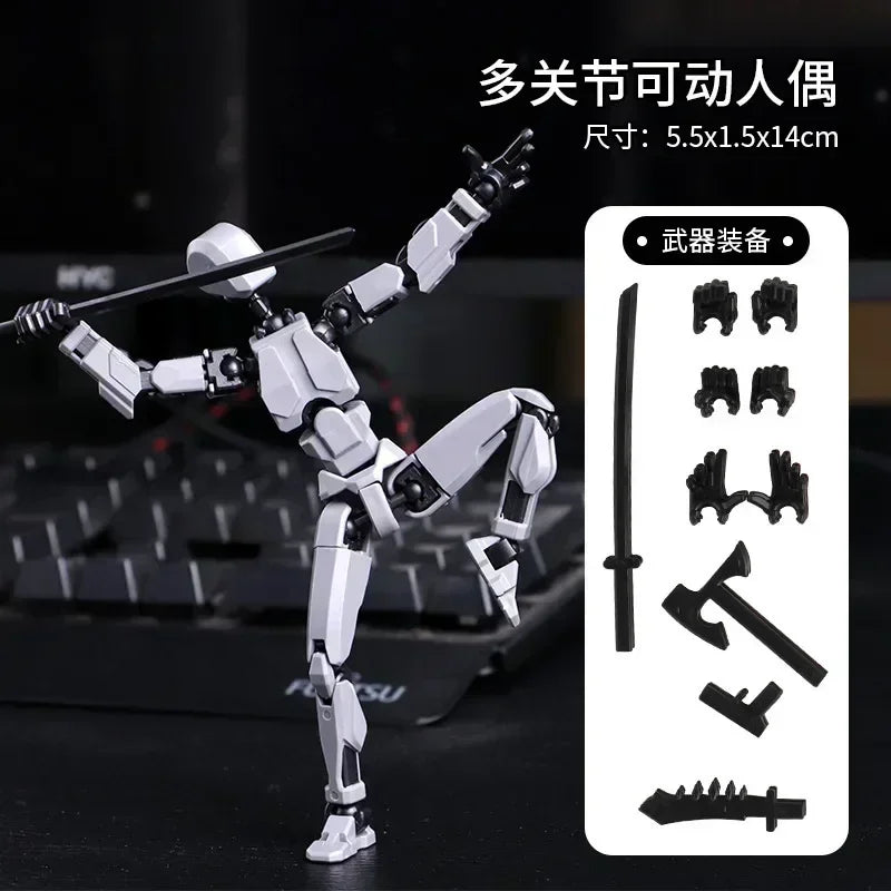 DIY leuchtender T13 Shapeshift-Roboter und Hund – 3D-gedruckte bewegliche Actionfiguren