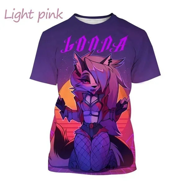 T-shirt Helluva Boss imprimé en 3D