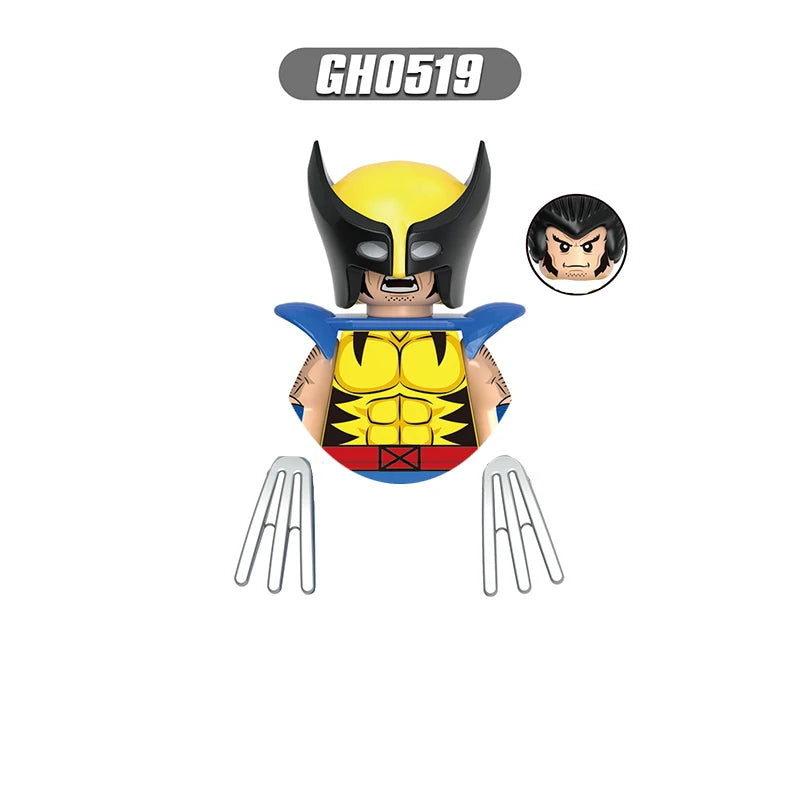 Marvel Mini Blocks – Doctor Doom, Cable und Mr. Sinister Actionfiguren, Bauspielzeugset für Kinder und Partygeschenke