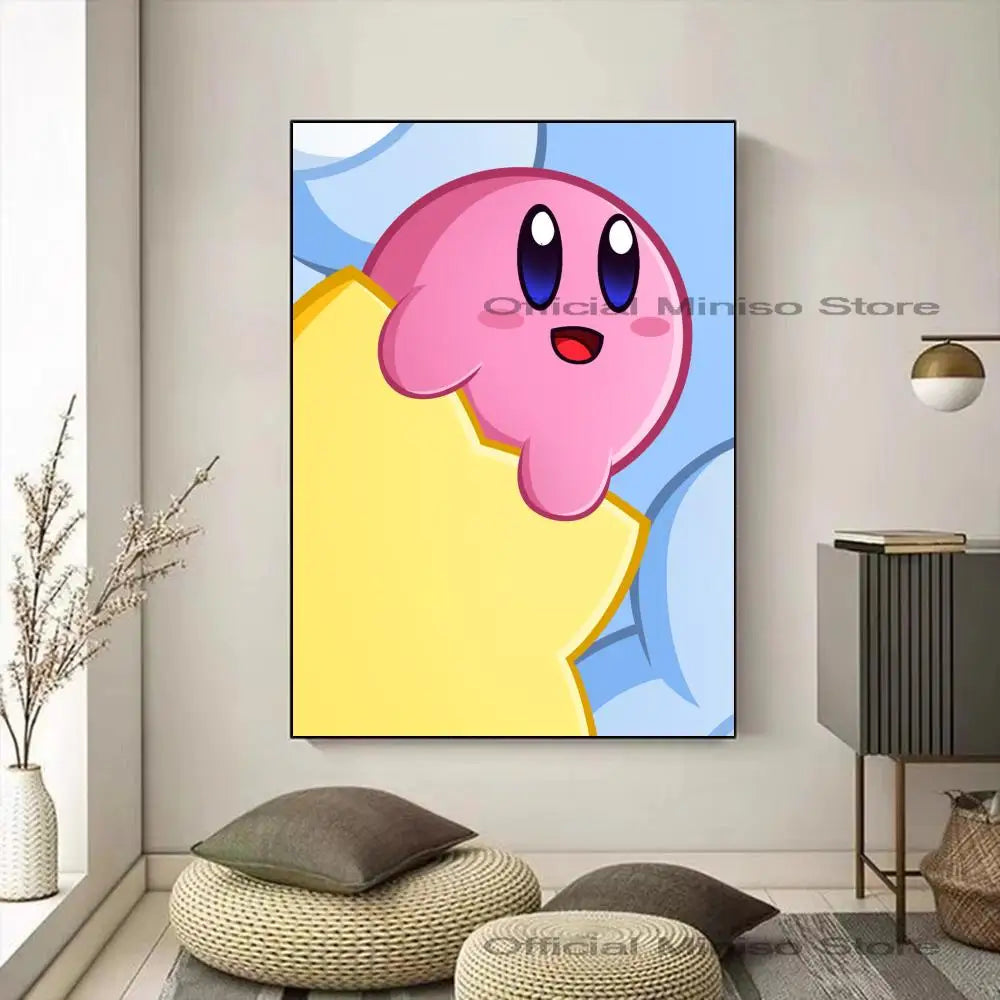Cartoon Cute K-Kirby Poster Paper Print Art Painting Decoration