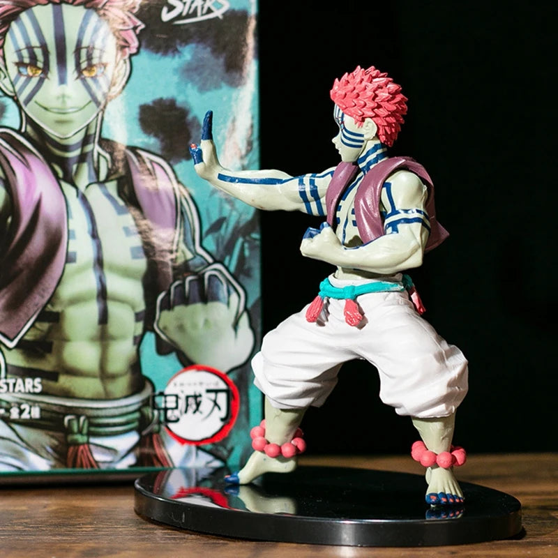 20 cm große Dämonentöter-Akaza-Kampffigur – PVC-Sammelstatue als Geschenk