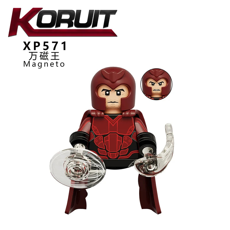 Marvel Mini Blocks – Doctor Doom, Cable und Mr. Sinister Actionfiguren, Bauspielzeugset für Kinder und Partygeschenke
