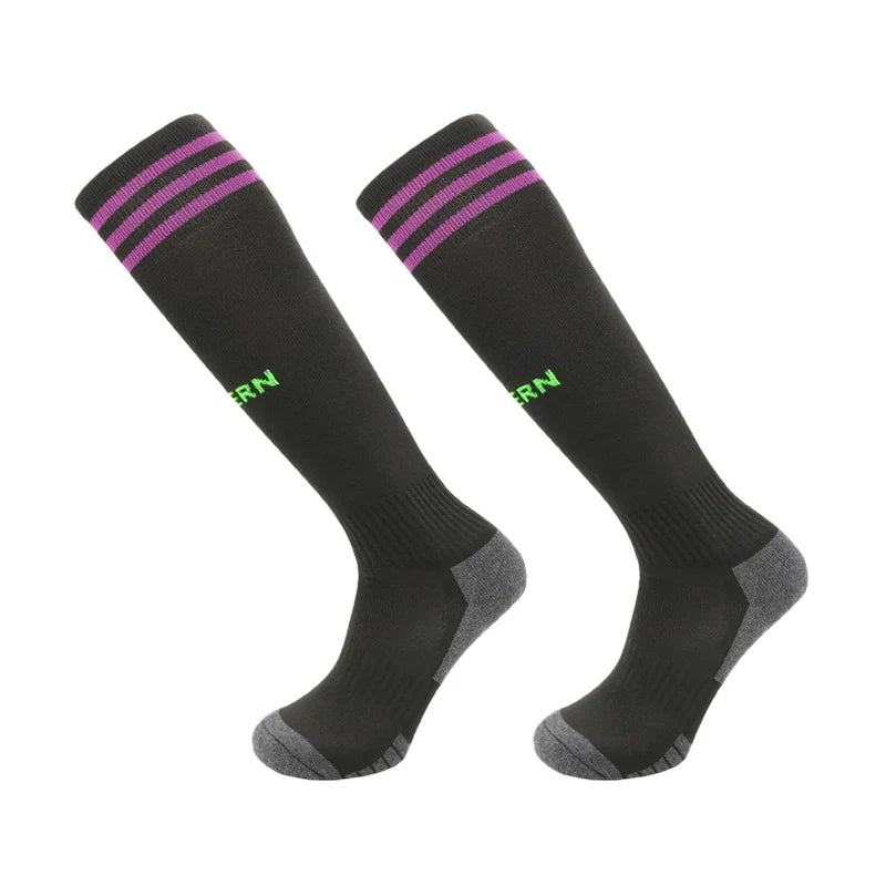 Europäische Fußball-Clubsocken für die Saison 23–24 – Kniehohe Sportsocken für Kinder und Erwachsene