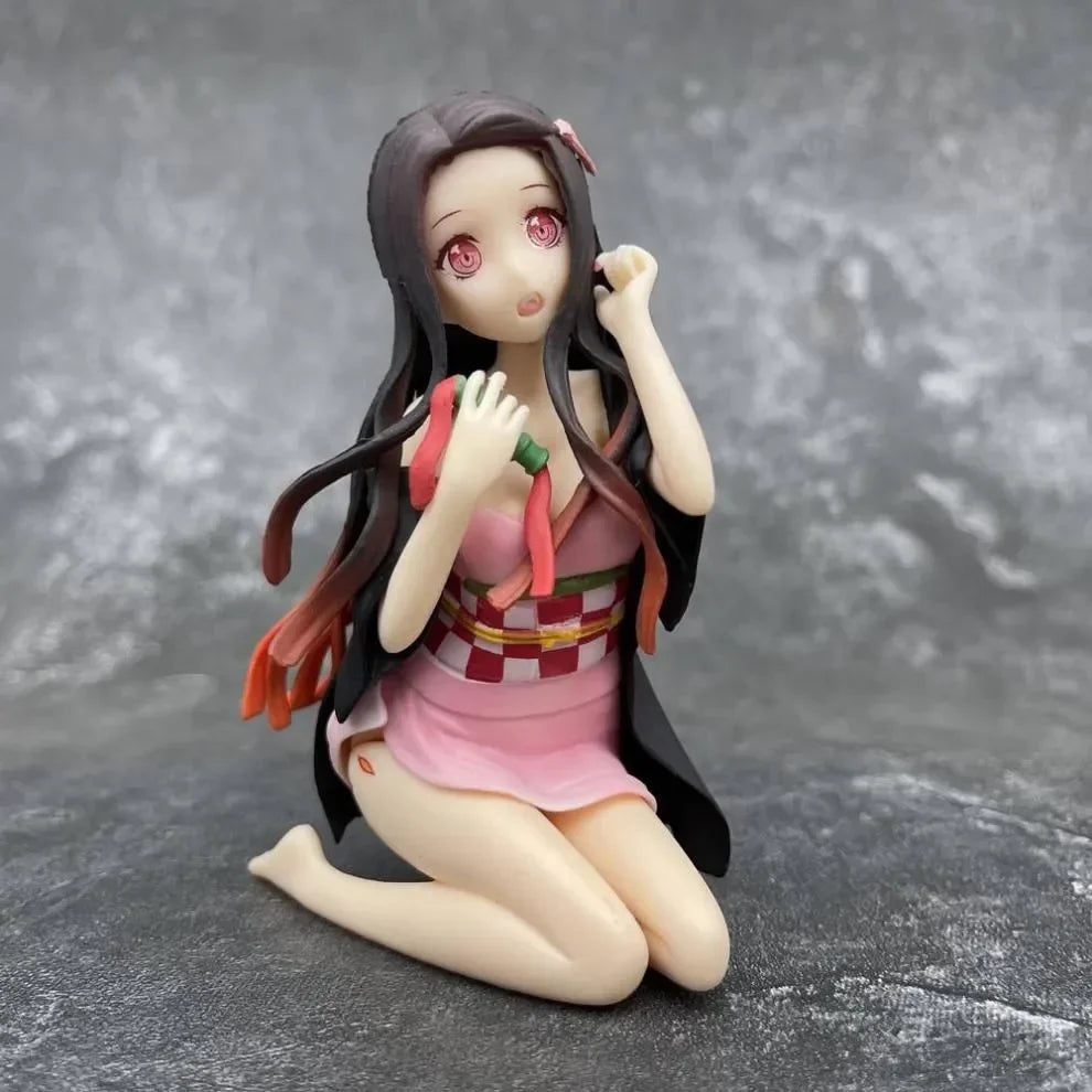 12CM Kamado Nezuko Heißer Anime Charakter Statische Dämon Slayer Modell Sammeln Figur
