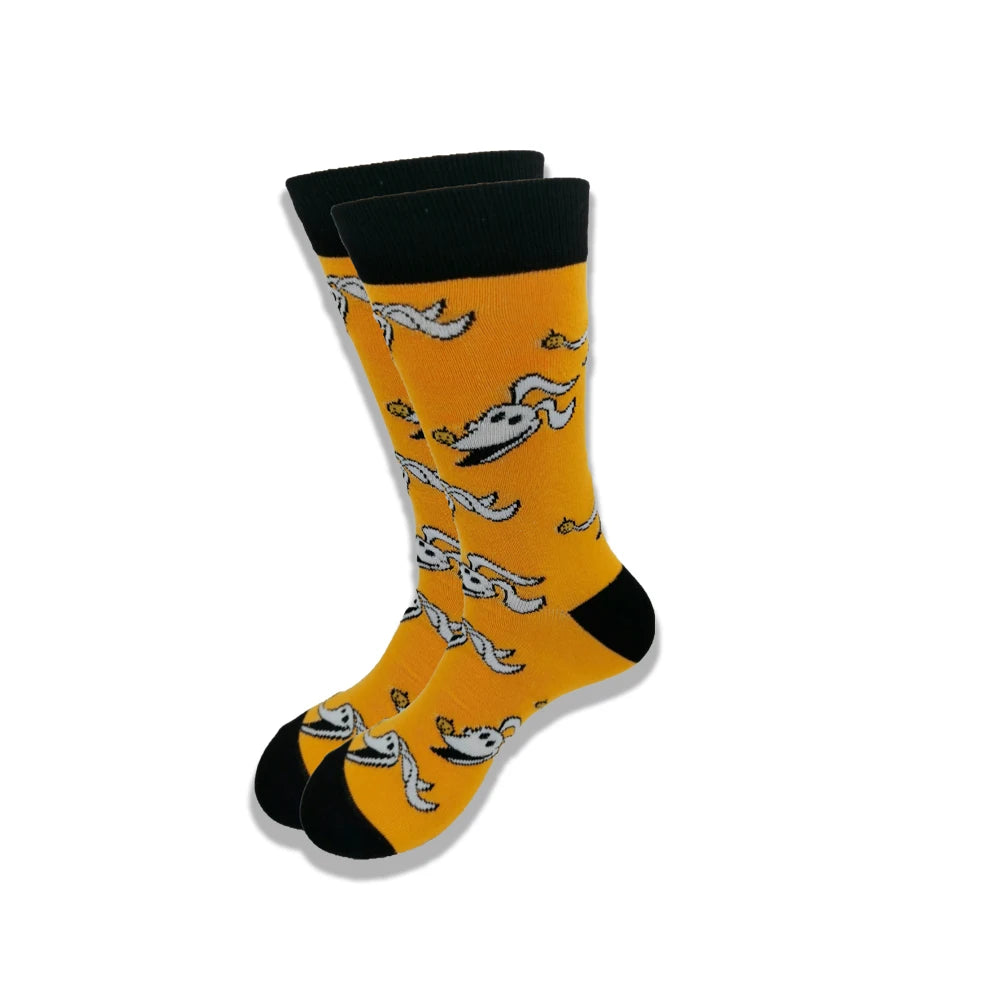 Lustige Socken mit Cartoon-Anime-Motiv – Hip-Hop-Aufdruck, originelle und bequeme Unisex-Skateboard-Crew-Socken