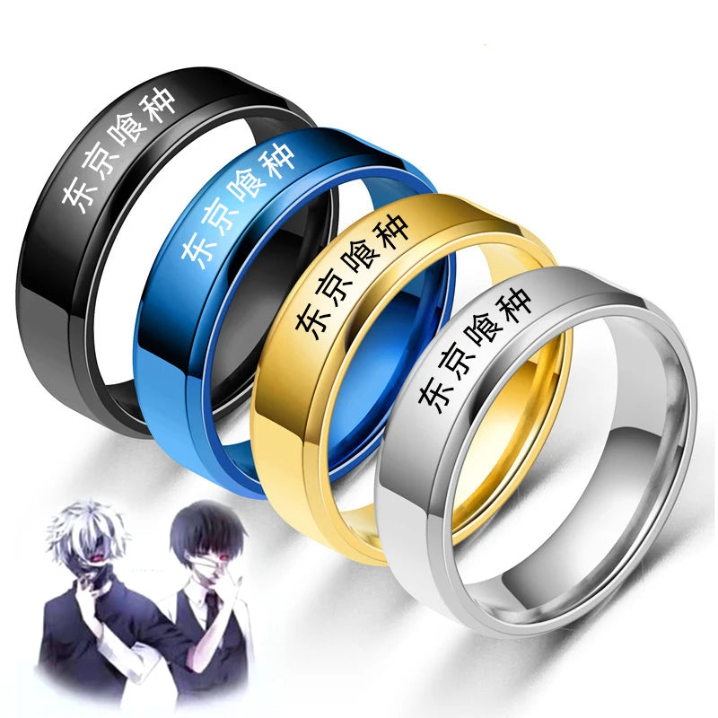 Tokyo Ghoul Ken Kaneki Ring – Trendiger 316L Edelstahlschmuck für Anime-Fans