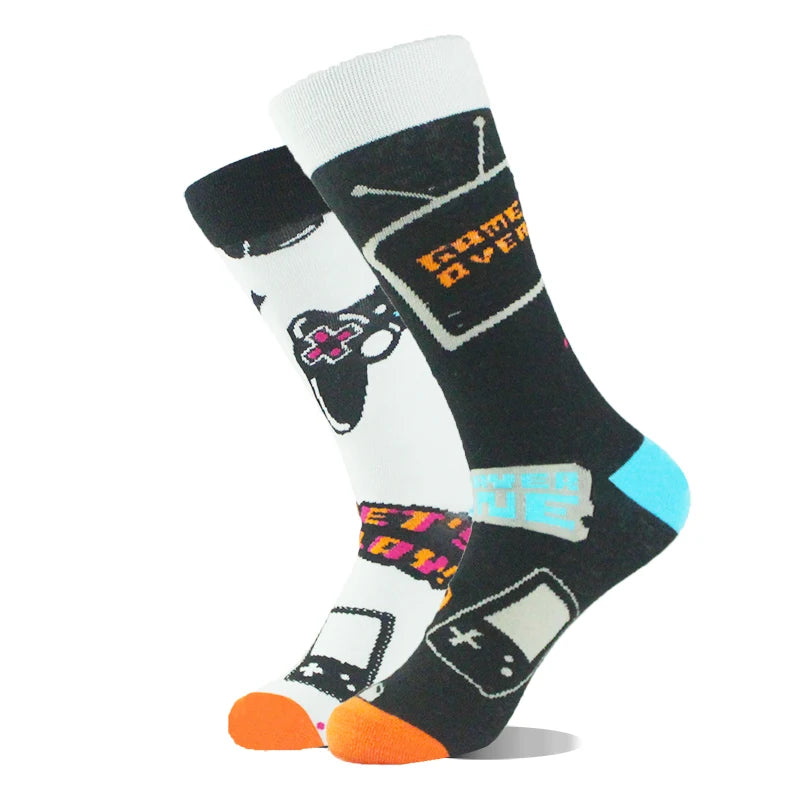 AB Happy Cotton Chaussettes amusantes Panda Duck Crazy Design Sokken