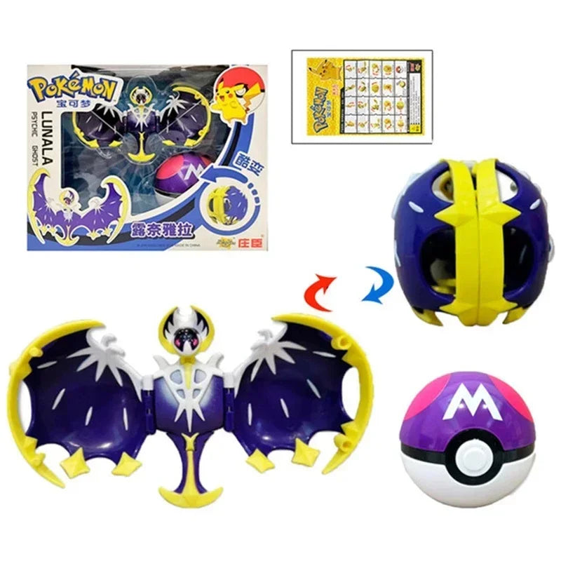 Pokemon Ball Variante Spielzeug Modell Pikachu Jenny Schildkröte Tasche Monster Action Figur Spielzeug