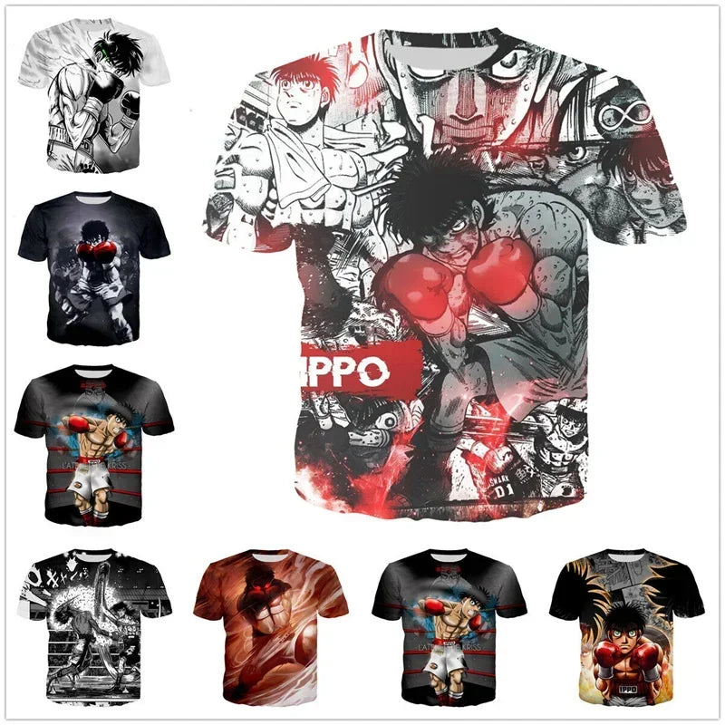 T-shirt streetwear cool avec dessin animé Harajuku