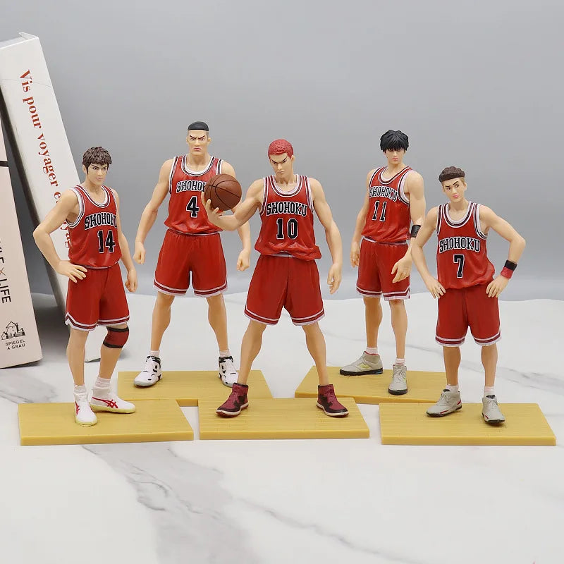 Slam Dunk Figurine Anime Sakuragi Hanamichi Hisashi Mitsui Ryota Miyagi Takenori Akagi Figurine jouet 17 cm