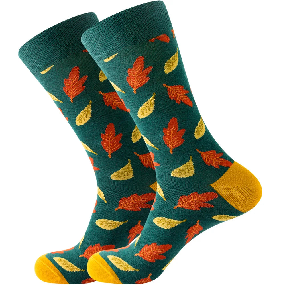 Nouvelles chaussettes longues en coton peigné – Funny Harajuku Skateboard Crew pour hommes