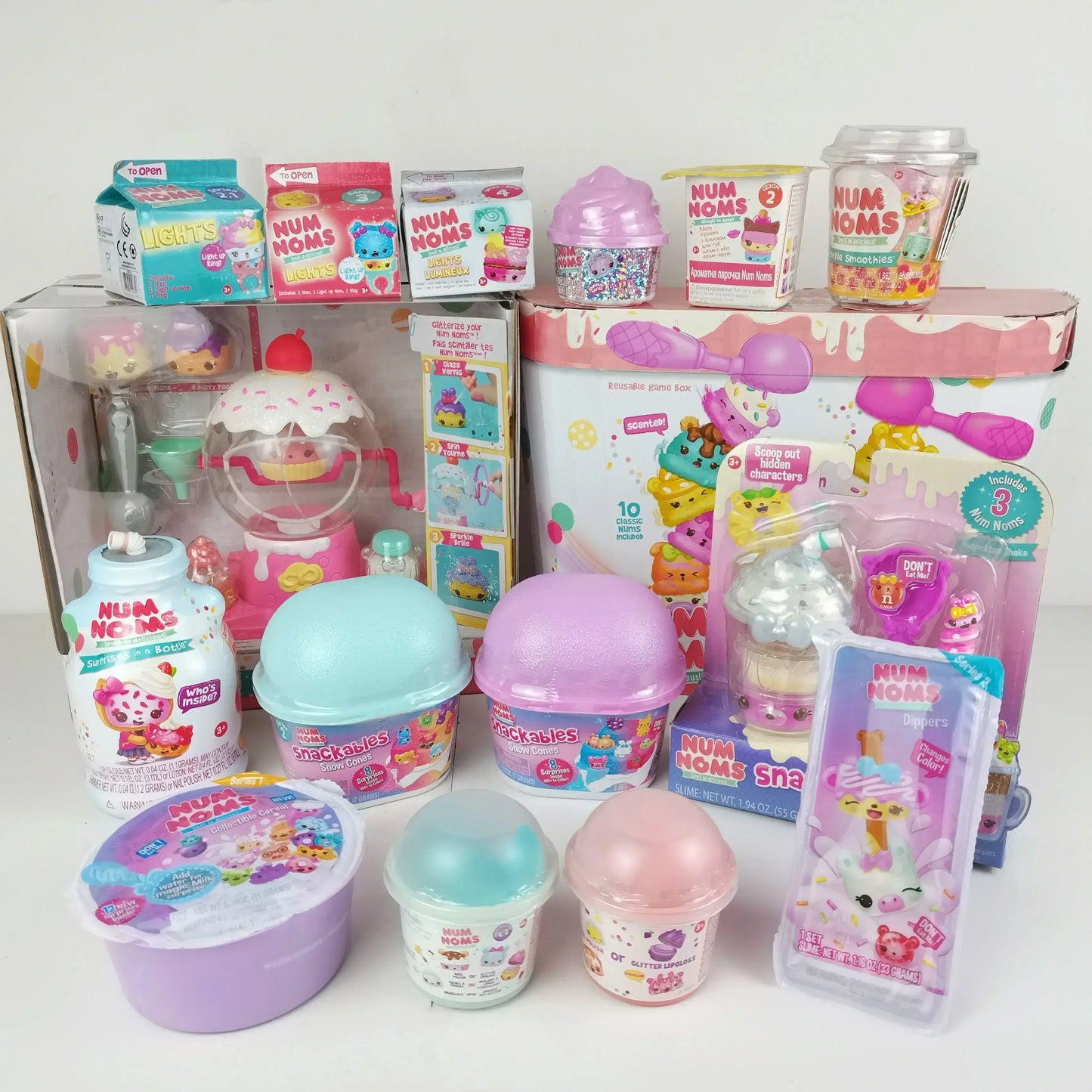 Numnoms Lipgloss Stamp Smell So Delicious Snow Cones Toy Model Anime Figures Collect Ornaments